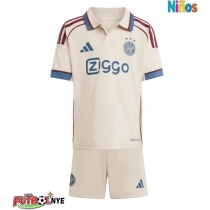 Camiseta Ajax Steven Berghuis #23 Tercera Equipación para niños 2025-26 manga corta (+ pantalones cortos)